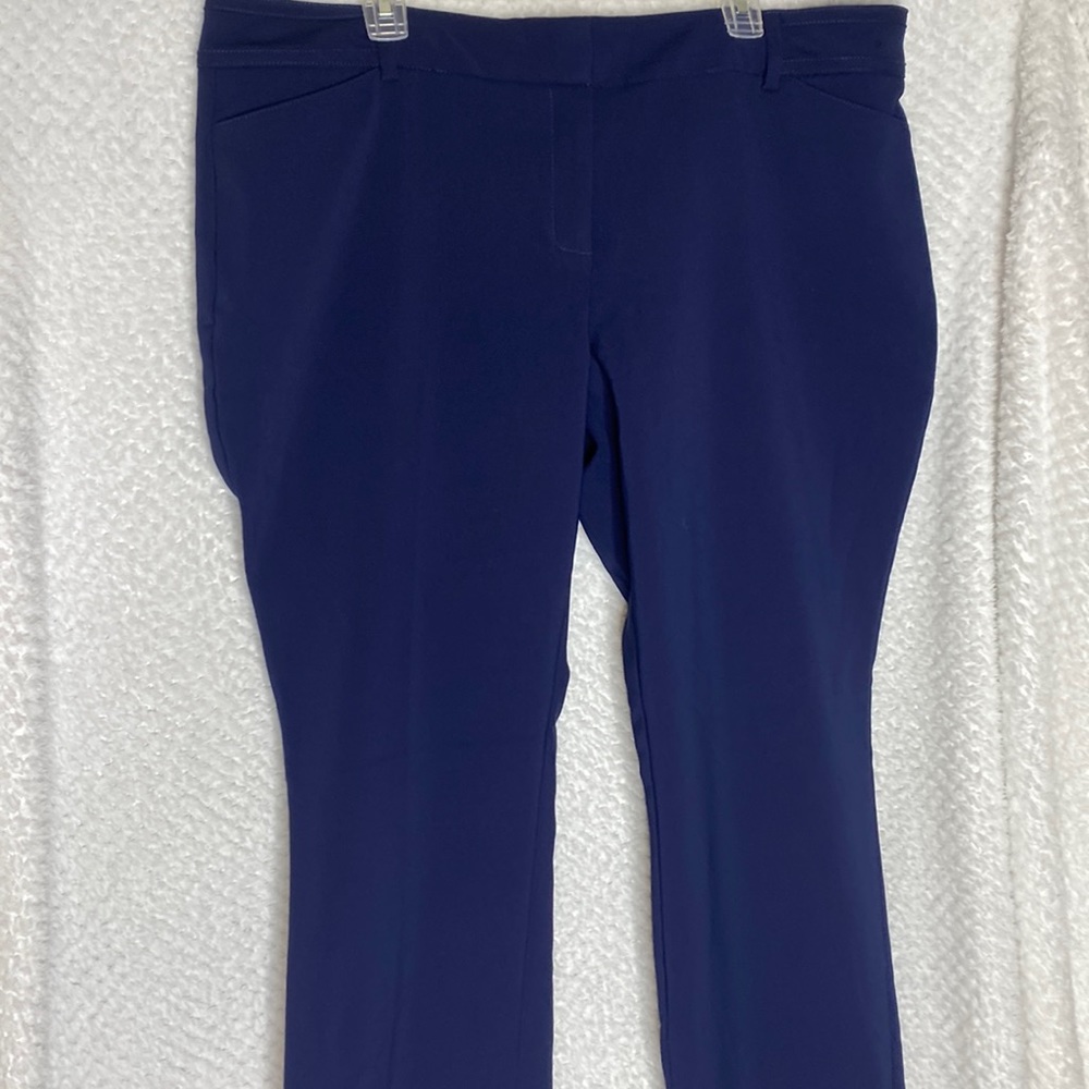 New York & Company Navy Blue Straight Leg Pants